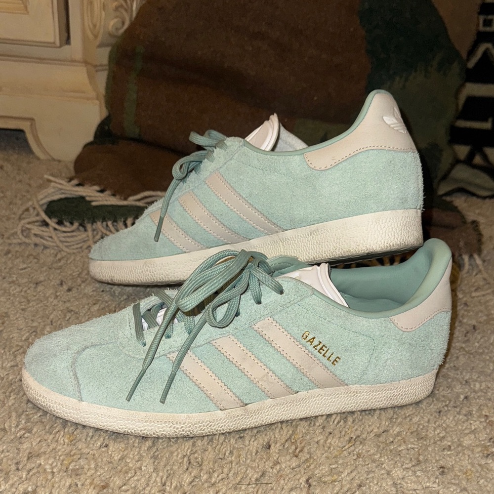 Adidas Women's Mint Green Gazelle Sneakers